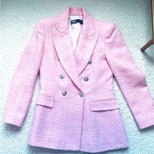 Zara pink blazer- never worn